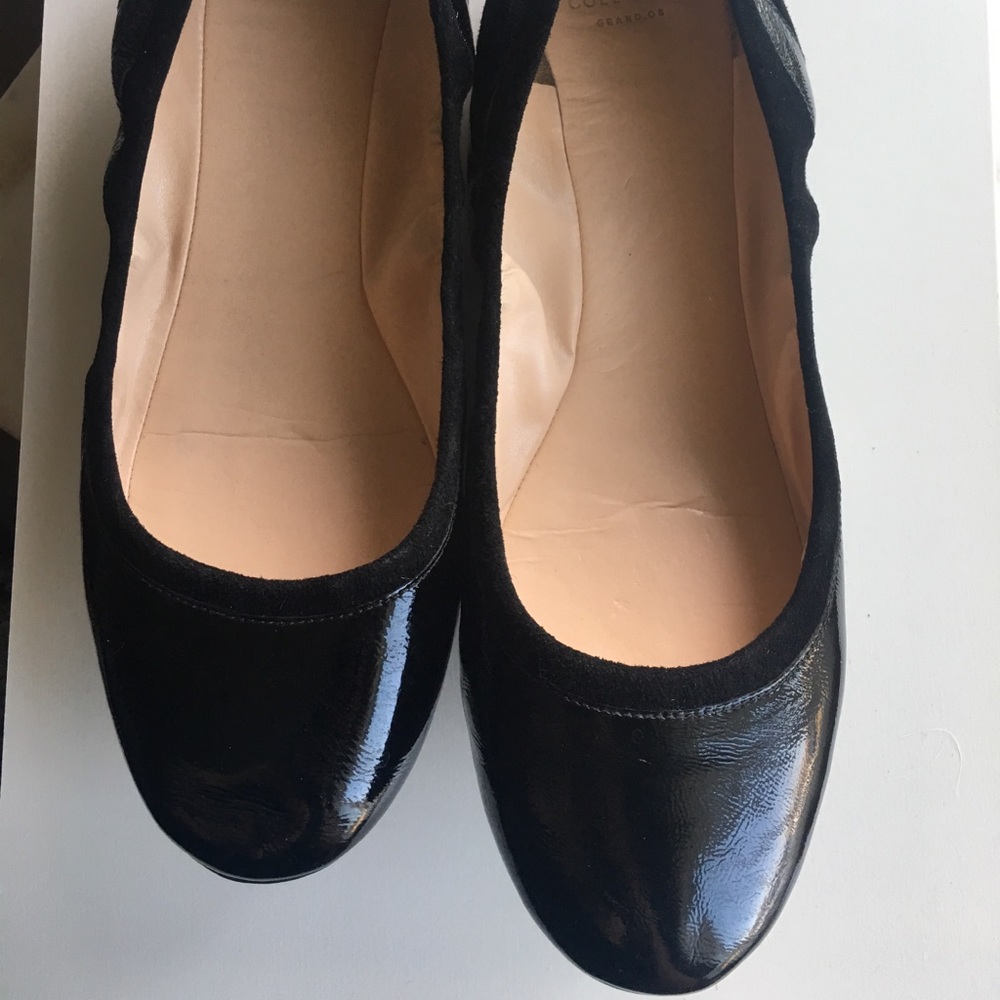 Cole Hann patent leather flats
